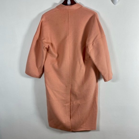 Zara peach oversized coat NWT size S - Picture 12 of 16